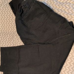 Plus size black maternity pants